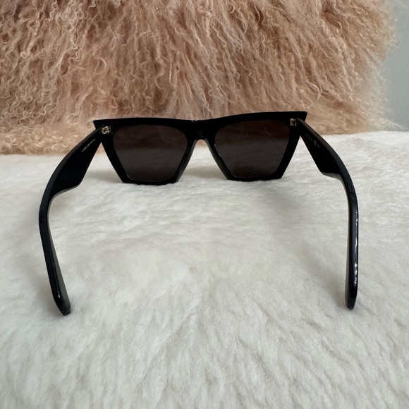 Used AUTHENTIC excellent great condition Céline EDGE all black sunglasses - Picture 14 of 15